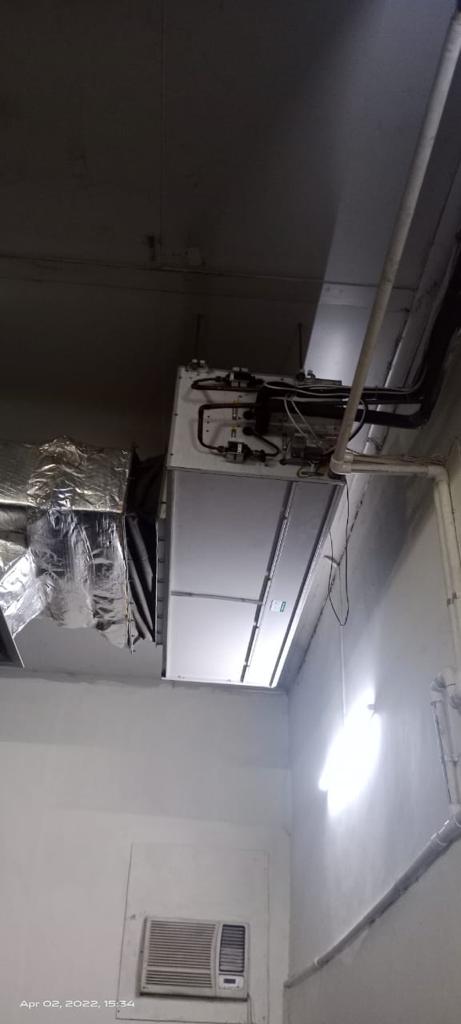 Indoor HVAC Installation